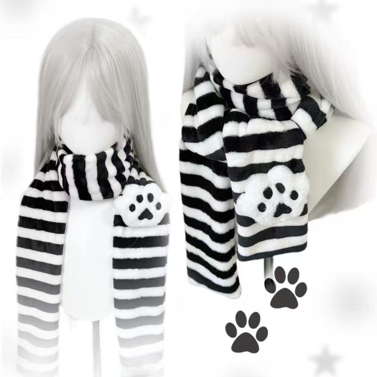 Kawaii Strickschal mit Katzenp – Cat Claw Bark Bewertung und Preis